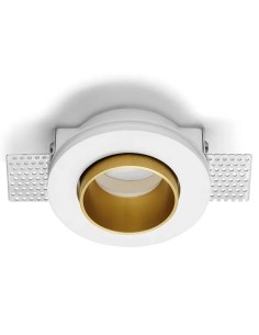 Faretto da incasso tondo Thessaly per cartongesso, cornice oro spazzolato, GU10 | Sforzin -SFORZIN - MILOOX