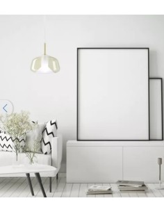 Lampada a sospensione X Ray Ø 20 in vetro borosilicato miele e oro, G9 | Sforzin Miloox -SFORZIN - MILOOX
