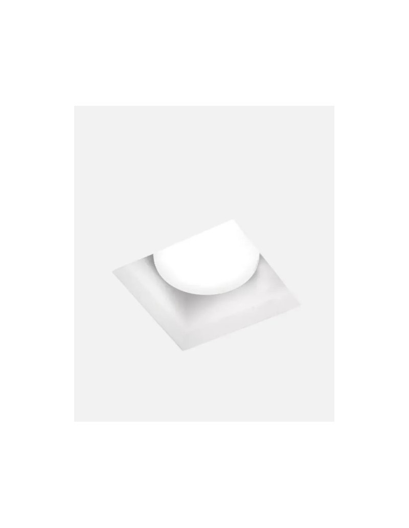 Faretto da incasso quadrato Filiatra in gesso per cartongesso, GX53 max 12 W | Sforzin -SFORZIN - MILOOX