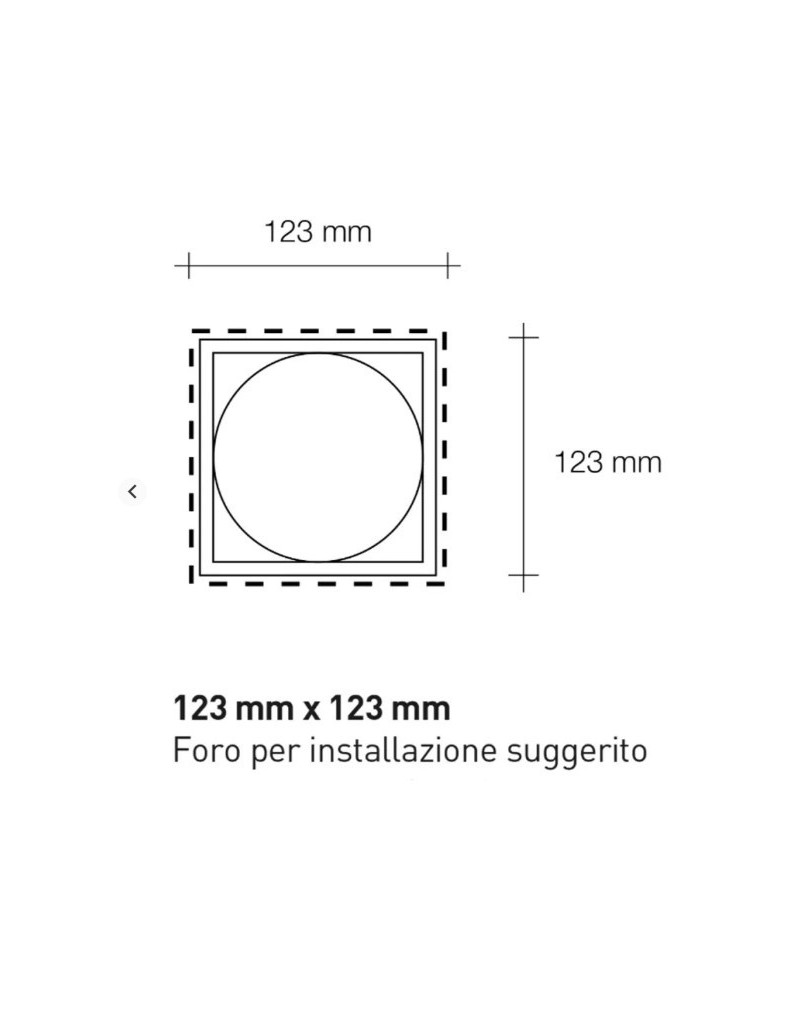 Faretto da incasso quadrato Filiatra in gesso per cartongesso, GX53 max 12 W | Sforzin -SFORZIN - MILOOX