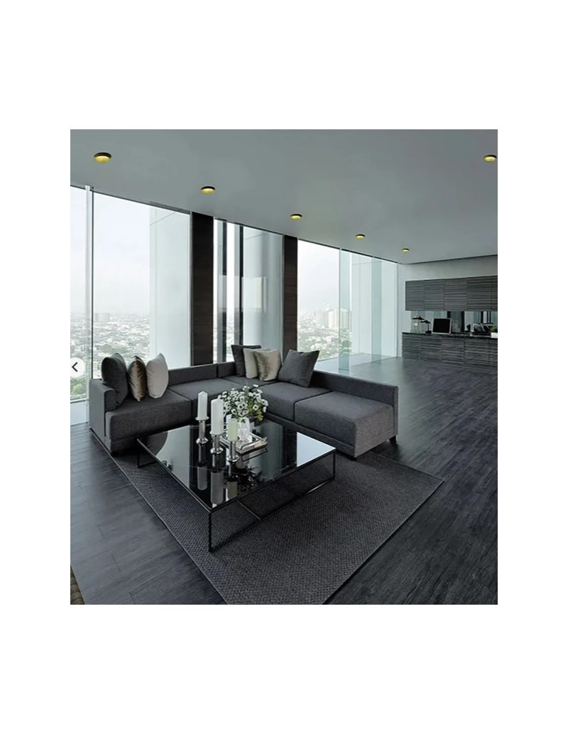Faretto da incasso tondo Thessaly per cartongesso, cornice oro spazzolato, GU10 | Sforzin -SFORZIN - MILOOX
