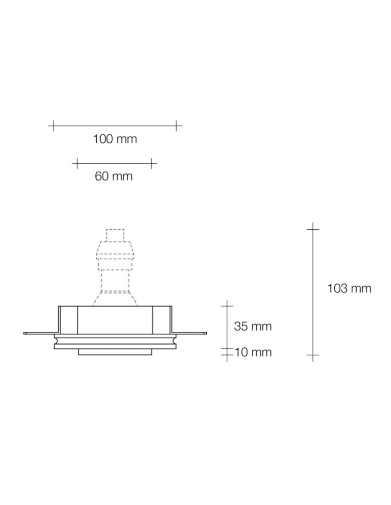 Faretto da incasso tondo Thessaly per cartongesso, cornice oro spazzolato, GU10 | Sforzin -SFORZIN - MILOOX
