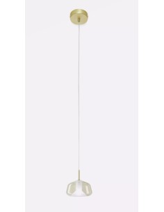 Lampada a sospensione X Ray Ø 20 in vetro borosilicato miele e oro, G9 | Sforzin Miloox -SFORZIN - MILOOX 2