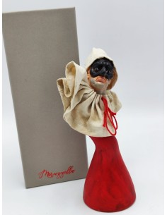 Statua Pulcinella rossa da appoggio in ceramica decorata a mano 17 cm | Maruzzella Ceramiche -MARUZZELLA CERAMICHE