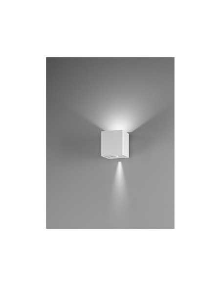 Applique LED Beam a cubo bianco con doppio fascio regolabile, 2x5 W 4000 K, IP54 | Perenz -PERENZ