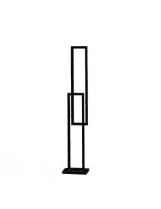 Piantana LED Cross a riquadri in alluminio nero opaco, 64 W CCT, H 180 cm | Perenz -PERENZ