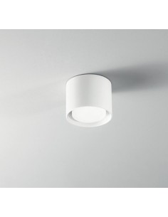 Mini plafoniera Geo tonda Ø 10 cm in metallo bianco, GX53, per interni | Perenz -PERENZ