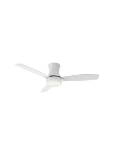 Ventilatore da soffitto Modern Ø 130 cm bianco, pale acero e bianco, 2 E27 | Perenz -PERENZ