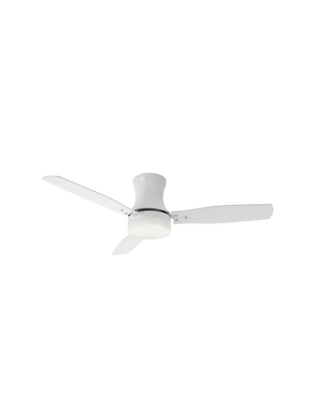Ventilatore da soffitto Modern Ø 130 cm bianco, pale acero e bianco, 2 E27 | Perenz -PERENZ
