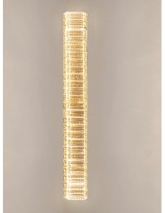 Applique LED Aurelia rettangolare in cristallo con finiture oro, 60 cm, 19 W | Nova Luce -NOVA LUCE 2