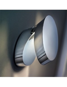 Applique LED Pin-Up a conchiglia orientabile in cromo, 9 W 3000 K | Lodes -LODES - STUDIO ITALIA