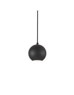 Lampada a sospensione Mr Jack sfera Ø 11 cm in metallo nero opaco, GU10 | Ideal Lux -IDEAL LUX