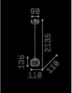 Lampada a sospensione Mr Jack sfera Ø 11 cm in metallo nero opaco, GU10 | Ideal Lux -IDEAL LUX 2