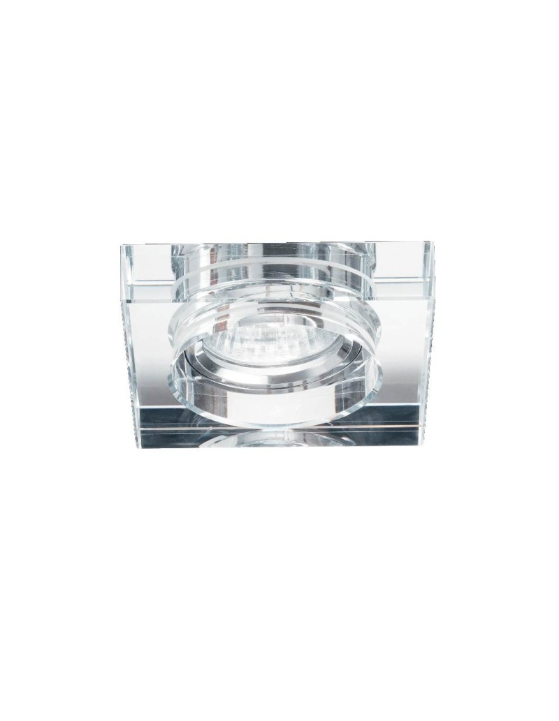 Faretto da incasso quadrato Blues Square in vetro specchiato, GU10, foro 6 cm | Ideal Lux -IDEAL LUX