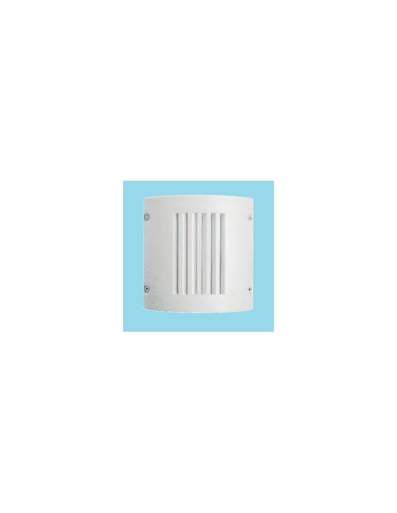 Applique da esterno Visus IP65 in alluminio bianco con vetro acidato, 2 G24d-3 | Arealite -AREALITE