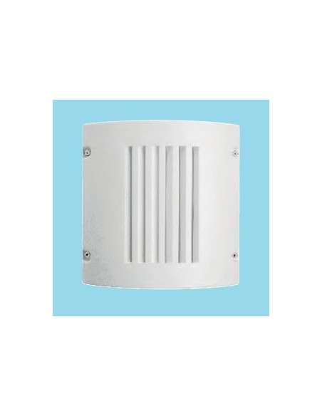 Applique da esterno Visus IP65 in alluminio bianco con vetro acidato, 2 G24d-3 | Arealite -AREALITE