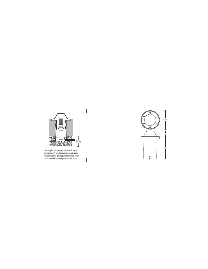 Faro da incasso calpestabile Security con anello in acciaio inox, E27, IP65 | Arealite -AREALITE