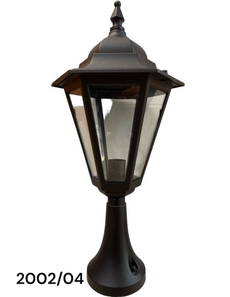 Mini palo da giardino Nano H 55 cm con lanterna in alluminio nero, E27 | Nobile -NOBILE