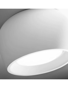 Plafoniera tonda Ø 11 cm in gesso bianco verniciabile, GX53 | Sforzin -SFORZIN - MILOOX 2