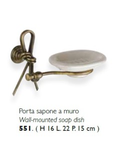 Portasapone classico country Nodo in ottone brunito, fatto a mano | Flab -FLAB