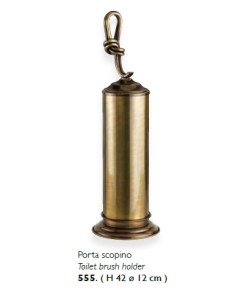 Porta scopino da terra Nodo in ottone brunito, fatto a mano | Flab -FLAB