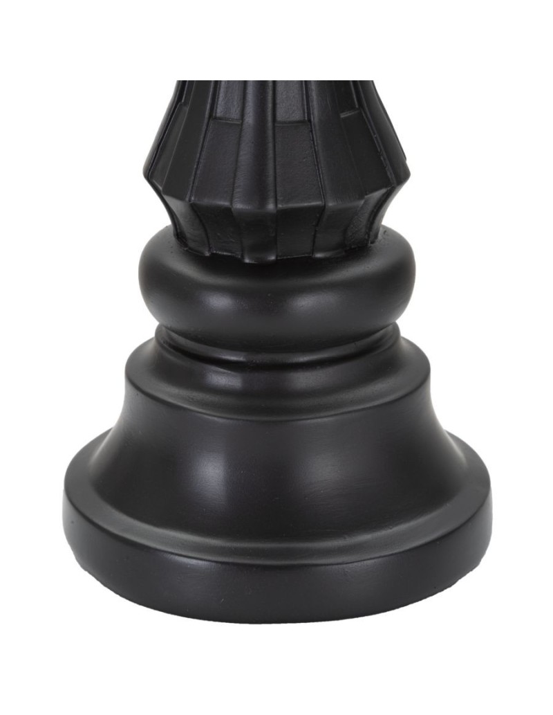 Scultura Re degli scacchi in resina nera e oro, H 40,5 cm | Mauro Ferretti -MAURO FERRETTI