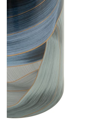 Vaso con coperchio in ceramica decorata blu e oro, collezione Elegant | Mauro Ferretti -MAURO FERRETTI 2