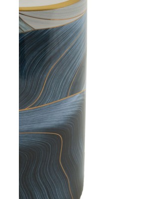 Vaso alto in ceramica decorata blu e oro, collezione Elegant, H 40 cm | Mauro Ferretti -MAURO FERRETTI 2