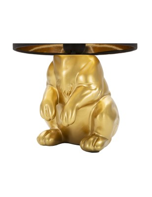 Lampada da tavolo a coniglio in resina oro, bronzo e nero, 43 cm | Mauro Ferretti -MAURO FERRETTI 2