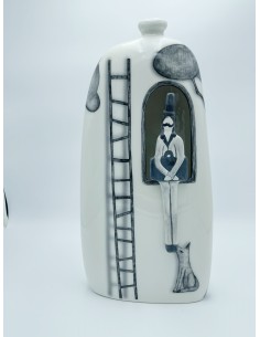 Vaso scultura Viaggio in ceramica realizzata a mano, H 46 cm | Arte by Il Punto -ARTE by IL PUNTO