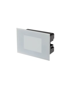 Segnapasso LED da incasso in vetro satinato bianco, 3 W 4000 K, interno ed esterno | Redo -REDO GROUP
