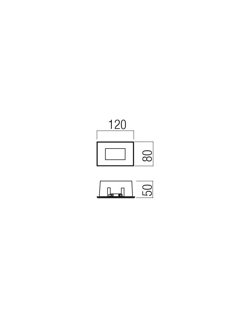 Segnapasso LED da incasso in vetro satinato bianco, 3 W 4000 K, interno ed esterno | Redo -REDO GROUP