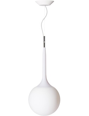 Lampada a sospensione Castore 25 in vetro soffiato bianco, De Lucchi, E27 | Artemide -ARTEMIDE