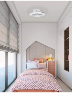 Plafoniera con ventilatore Alisio Mini LED 70 W CCT con telecomando e app | Mantra -MANTRA