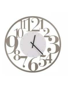 Orologio da parete Ilenia Ø 60 cm in lamiera tagliata a laser, numeri grandi | Ceart -CEART