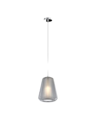 Lampada a sospensione Double Skin Ø 18 in doppio vetro pirex soffiato, E27 | Top Light -TOP LIGHT