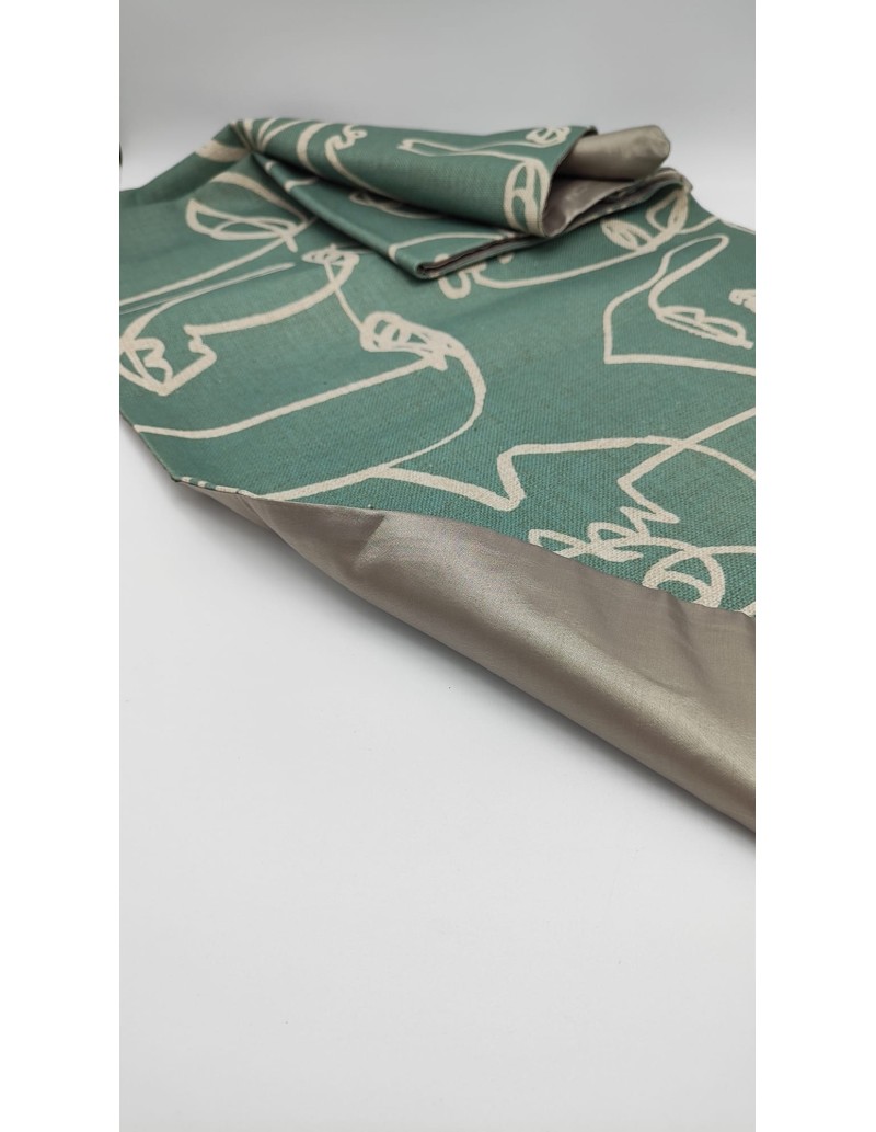 Runner Face Green in tessuto verde | Innova Living -INNOVA LIVING