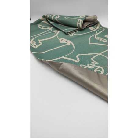Runner Face Green in tessuto verde | Innova Living -INNOVA LIVING
