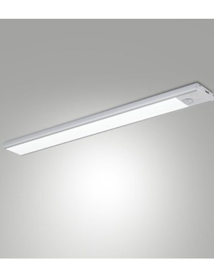 Profilo LED sottopensile Riva in metallo e policarbonato bianco, touch, 60 cm | Fabas Luce -FABAS LUCE