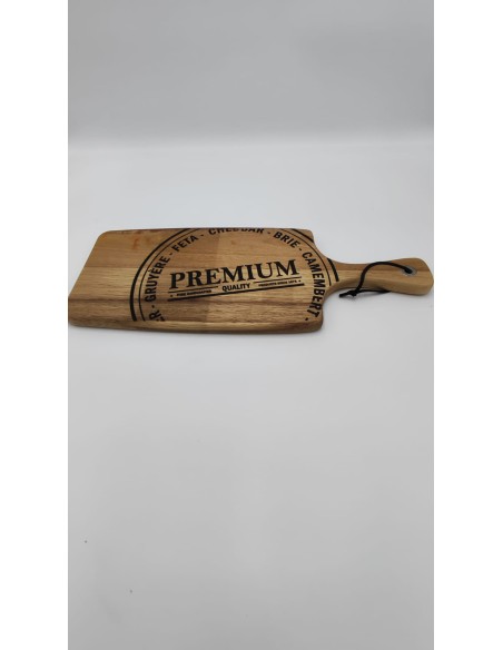 Tagliere Premium in legno con nomi di formaggi 48 x 19 cm | Innova Living -INNOVA LIVING