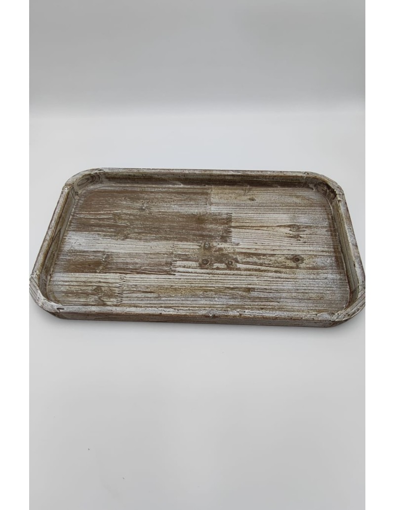 Clarence vassoio rettangolare in legno stile rustico | Innova Living -INNOVA LIVING