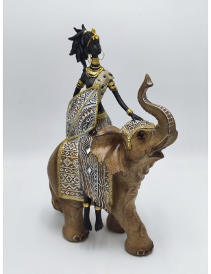 Scultura etnica Masai con elefante in resina | Mauro Ferretti -MAURO FERRETTI 2