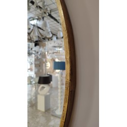 Specchio rotondo Front Of Ø 100 cm con cornice in metallo oro anticato | Innova Living -INNOVA LIVING 2
