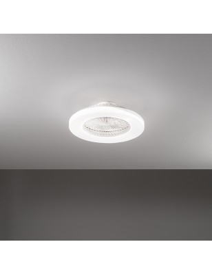 Ventilatore da soffitto ad anello Ring con luce LED 40 W CCT dimmerabile, bianco | Perenz -PERENZ