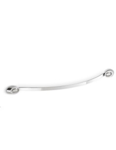 Asta porta asciugamani Osiride 37 cm in ottone cromato con strass bianchi | Flab -FLAB 2