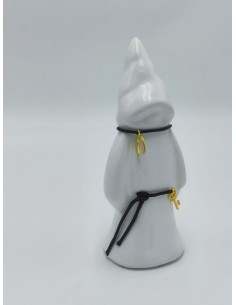 Statuetta Munaciello bianco con particolari oro in ceramica dipinta a mano | A Ciort -A CIORT 2