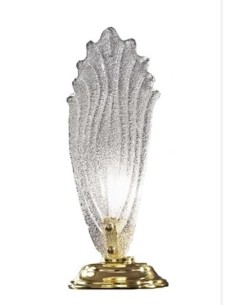 Abat-jour classica in vetro di Murano graniglia cristallo e metallo oro, E14 | Due P -DUE P 2