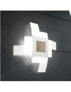 Plafoniera applique Tetris Color 95x95 cm bianco e sabbia, 4 luci E27 | Top Light -TOP LIGHT 2