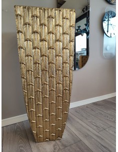 Vaso da terra in metallo oro, collezione Gliss, H 99 cm | Mauro Ferretti -MAURO FERRETTI 2