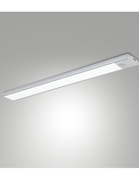 Profilo LED sottopensile Riva in metallo e policarbonato bianco, touch, 60 cm | Fabas Luce -FABAS LUCE